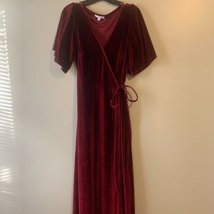Baltic Born Velvet wrap dress!